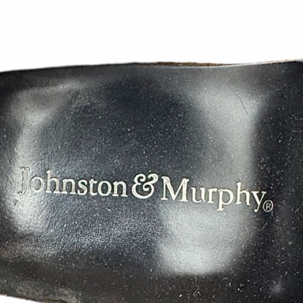 Johnston & Murphy Black Leather Penny Loafers Mens 12D Dress Slip On USA - Picture 8 of 9